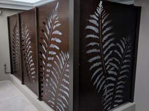 Alüminyum lazer kesim kapıları delikli bahçe kapıları dekoratif alüminyum çit corten sac bahçe eskrim kafes kapıları - Product Image 6