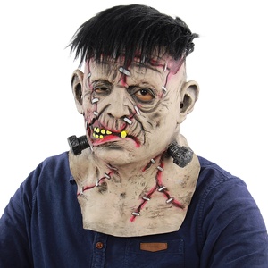 Máscara de Látex para Cosplay, Disfraz de Halloween, Navidad, Divertido, de Zombie, Frankenstein, <span class=keywords><strong>Diablo</strong></span>, Demonio, Krampus, Sangriento - Product Image 1