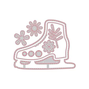 Cetakan Pemotong Sepatu Es untuk Seni dan Kerajinan Scrapbooking