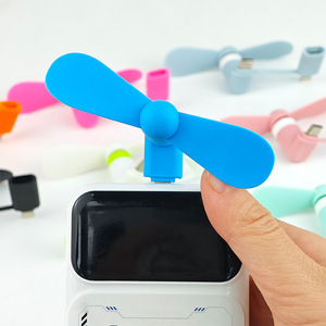 Ventilador USB 3 en 1 Personalizado al por Mayor, Mini Ventilador Portátil para Celular, Enfriador para Tipo C, Micro USB, para Teléfonos Inteligentes Android - Product Image 5