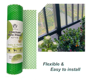 <span class=keywords><strong>20mm</strong></span> 육각형 플라스틱 와이어 메쉬 내구성 있는 구조 - 가금류 우리 울타리 및 정원 방벽망에 이상적 - Product Image 1