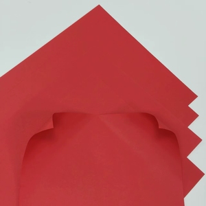250gsm-400gsm Solid Red Origami Paper Sheets For Arts, Crafts, Card Making Eco-Friendly Colored Paper - Product Image 3