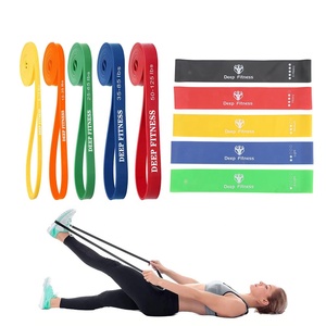 Logo personalizzato latex fitness bandas de resistencia pull up assist band elastici per esercizi elastici set di fasce di resistenza per l'allenamento