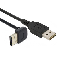Cable de Extensión USB a Macho a USB a Hembra Reversible, Cable de Datos USB 2.0 con Conector de Doble Cara