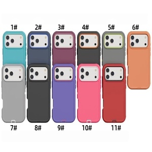 เคสโทรศัพท์เกราะป้องกันงานหนักกันกระแทกพร้อมคลิปเข็มขัดสีดำสำหรับ iPhone X 11 12 13 MINI 15 16 <span class=keywords><strong>PLUS</strong></span> 17 PRO <span class=keywords><strong>MAX</strong></span> ฝาหลัง - Product Image 2