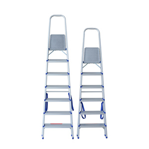 Escaleras antideslizantes plegables portátiles de alta resistencia de 3,4,5,6,7,8 escalones para escaleras de mano domésticas de seguridad de aluminio resistente fuerte <span class=keywords><strong>DIY</strong></span> - Product Image 2