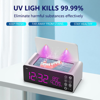 Nettoyeur de prothèses dentaires professionnel multifonctionnel de 500 ml de capacité, 48 kHz, nettoyeur ultrasonique pour appareils dentaires avec lumières UV