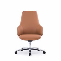 Chaise de bureau ergonomique de luxe neuve en cuir, directement de l'usine, pour la maison et le bureau, chaise pivotante réglable pour le travail sédentaire