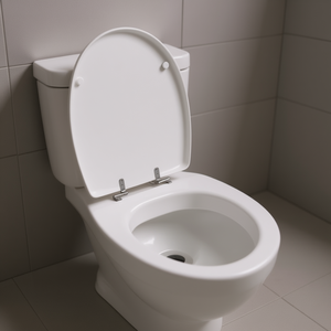 Asiento de Inodoro para Inodoro Evolution, 39 cm de Ancho, 48 cm de Largo, 5 cm de Altura, Blanco, Tamaño Estándar - Product Image 3