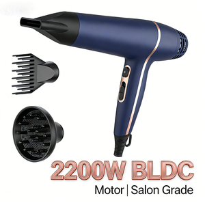 เครื่องเป่าผมคุณภาพสูงจากจีน กำลังไฟ 2200 วัตต์ ชุดจัดแต่งทรงผม มอเตอร์ BLDC ไร้แปรงถ่าน สำหรับร้านเสริมสวย และประสิทธิภาพสูง - Product Image 1
