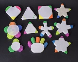 AHA Art Gift - Juego de 3 Marcadores Fluorescentes con Punta de Pincel Oblicua y Logotipo Personalizado, 3 Colores, para Estudiantes - Product Image 3