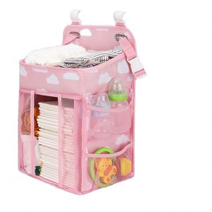 Sac de rangement suspendu pour lit de bébé, organisateur de couches suspendu, fabrication OEM en usine BSCI - Product Image 1