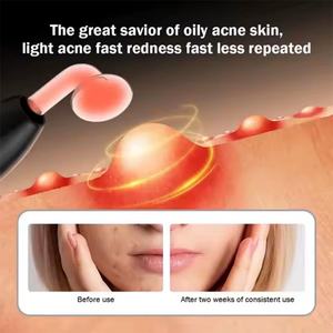 Appareil facial haute fréquence portable pour usage domestique, rajeunissement de la peau, réduction des pores, baguette faciale haute fréquence sans fil pour l'acné - Product Image 2