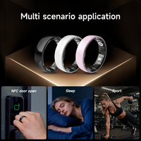 Anneau intelligent de suivi du sommeil, moniteur d'activité physique, écran tactile, réveil, suivi de santé, tension artérielle iOS
