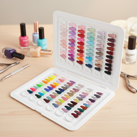 Livre d'échantillons magnétique professionnel pour vernis à ongles, 120 pièces, portable, amovible, pour salon