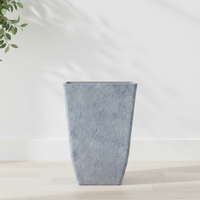 Pot de fleurs en plastique effet pierre, résistant aux intempéries, décoration élégante pour la maison, léger, pour l'intérieur et l'extérieur