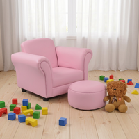 Fauteuil canapé confortable design moderne avec pouf pour la maternelle et le préscolaire pour la chambre à coucher ou le salon