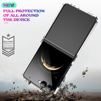 Coque de téléphone portable acrylique transparente simple pour Samsung Galaxy Z Flip 7 6 5 4 3 fois coque rigide transparente