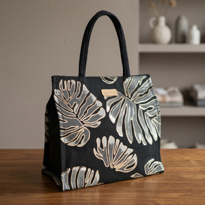 New Design Jute Tote <b>Shopping</b> <b>Bag</b> Geometric Pattern <b>Zipper</b> Closure Rope Handles Customized Size Supermarket Beach <b>Bag</b> West - Product Image 5