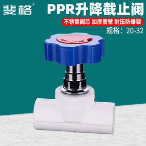 Vanne de tuyau d'eau PPR 1 pouce, type interrupteur manuel droit pour système d'eau - Product Image 2