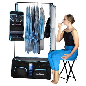 Free sample Customized 28-inch Travel Garment Bag with a Large Capacity for Ballet Costumes, <b>Clothes</b> Rack, and Dance Suitcase - Product Image 1