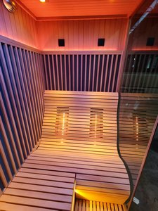 Indoor Far Infrared Sauna Room 3 Person Family Size Health Care Spa Sauna Room with Panel - Product Image 3