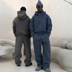 Tùy Chỉnh Thương Hiệu Thể Thao Unisex Chạy Cotton Sweatsuit Tracksuit Herren Thể Thao Nhà Sản Xuất Hoodies Và Quần Set Cho Nam Giới - Product Image 2