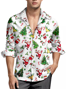 Camisa Hawaiana a Rayas de Manga Larga para <span class=keywords><strong>Hombre</strong></span>, Estilo Casual de Playa, Estampada, de Popelina, Verano - Product Image 1