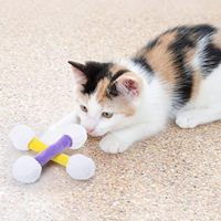 Jouet géant pour chat en feutre de laine naturelle avec herbe à chat bio, grand jouet à chat, à mâcher, écologique, interactif, pour chatons et chats adultes