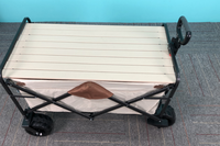 Chariot de camping multi-usage pliable et robuste pour véhicule familial, chariot de plage pliable personnalisable ou pour rassemblements
