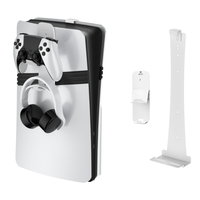 Nouveau support de stockage hôte universel pour console de jeu PS5/Pro/slim support mural et ensemble de support de crochet de stockage