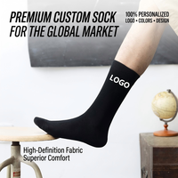 Chaussettes pour hommes avec logo personnalisé, vente en gros, coton de haute qualité, respirantes, athlétiques, sportives, de compression, habillées, cadeau en vrac