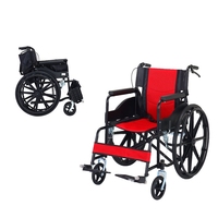 Produits chinois les plus vendus, fauteuil roulant manuel pliable léger en acier à haute teneur en carbone pour personnes handicapées, personnes âgées, soins à domicile