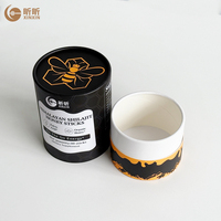 Tube en papier recyclable personnalisé pour compléments alimentaires, finition mate, emballage cylindrique en papier pour produits de santé en vente au détail