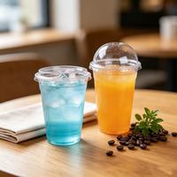 Groothandelsprijs Biologisch afbreekbare PLA transparante koude bekers Wegwerp composteerbare drinkbekers voor Bubble Tea, Iced Latte, fruitsap