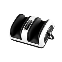 Masseur de pieds compact électrique vibrant avec airbag chauffant 50°C, écran tactile, 5 modes, 6 minuteurs, pour la maison et le bureau