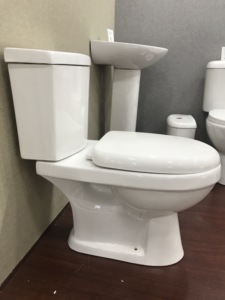 WC in <span class=keywords><strong>Ceramica</strong></span> Moderno a Due Pezzi con Scarico Lento a Doppio Flusso e Sistema Washdown per Hotel e Ville - Product Image 6