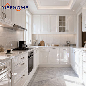 Gabinetes de Cocina Modulares Pintados de <span class=keywords><strong>Blanco</strong></span> Ecológicos para Apartamentos y Comedores |   Garantía de 5 Años, Diseño Personalizado de Fábrica China - Product Image 1