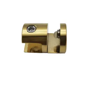 Factory Direct Price Brass Copper Glass Clamp for Bathroom Shower Top Glass Golden color