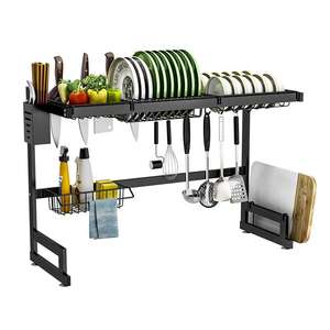 ที่คว่ำจานสแตนเลสแบบทันสมัย, ที่วางชามปรับได้ชั้นวางของอเนกประสงค์เป็นมิตรกับสิ่งแวดล้อม - Product Image 2