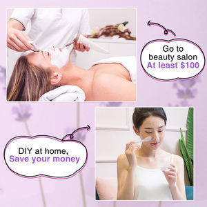 Masques faciaux à la lavande organique de SPA OEM, produit cosmétiques coréens, soins pour la peau, en caoutchouc au collagène, poudre hydrogel - Product Image 4