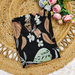 ชุดเดรสดวงอาทิตย์ของผู้หญิงฤดูร้อนที่สง่างามลายดอกไม้เสื้อคล้องคอยาวถึงพื้นพิมพ์ดิจิตอลปาร์ตี้งานแต่งงานของขวัญที่สมบูรณ์แบบ - Product Image 4