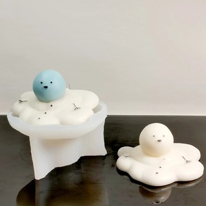 Christmas Melting Snowman <b>Candle</b> Silicone <b>Mold</b> Diy Handmade Soap Plaster <b>Mold</b> - Product Image 4