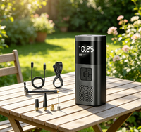 Tire Inflator Portable Air Compressor Pump With Tire Pressure Gauge