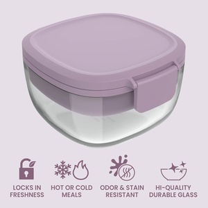 Custom 1500ml Dual 5-<b>Compartment</b> Multifunctional Bento <b>Lunch</b> <b>Box</b> Dishwasher Safe Leak Proof BPA Free Eco-Friendly for Newborn - Product Image 3