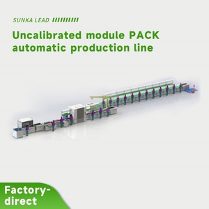 Ligne d'assemblage de batteries prismatiques combinant l'automatisation et la manutention manuelle avec portique rotatif - Product Image 2