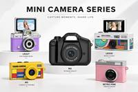 Mini Cámara Retro DLC, Grabadora de Video de Dedo, Cámara Digital de Juguete Portátil y Colorida, Accesorio Portátil para Vlogging, Venta al Por Mayor