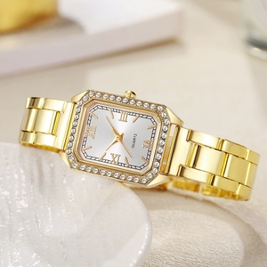 <span class=keywords><strong>Reloj</strong></span> <span class=keywords><strong>de</strong></span> Lujo para <span class=keywords><strong>Mujer</strong></span>, Nuevo, Simple, Cuadrado, con Diamantes, <span class=keywords><strong>Digital</strong></span>, <span class=keywords><strong>de</strong></span> Cuarzo, con Correa <span class=keywords><strong>de</strong></span> Acero Inoxidable Dorado, <span class=keywords><strong>Reloj</strong></span> <span class=keywords><strong>de</strong></span> Vestir para <span class=keywords><strong>Mujer</strong></span> - Product Image 6