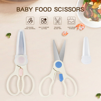 Coupe-aliments pour bébé portable en acier inoxydable anti-corrosion et stérilisable pour couper les fruits et les légumes