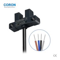 Sensor Fotoelektrik CORON GG5A-K2M K Slot, Sensor NPN/PNP Output 5-24VDC, Digunakan untuk Deteksi Akurasi Lengan Robot